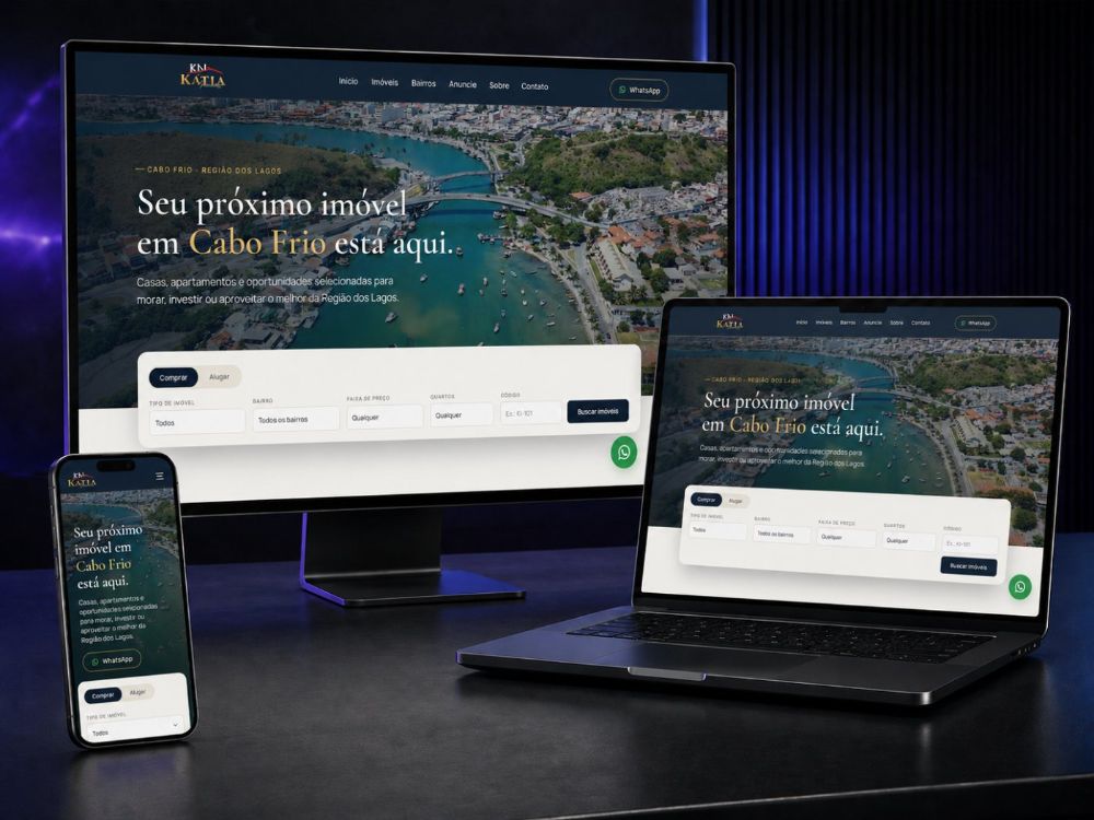 Portal imobiliário na Região dos Lagos